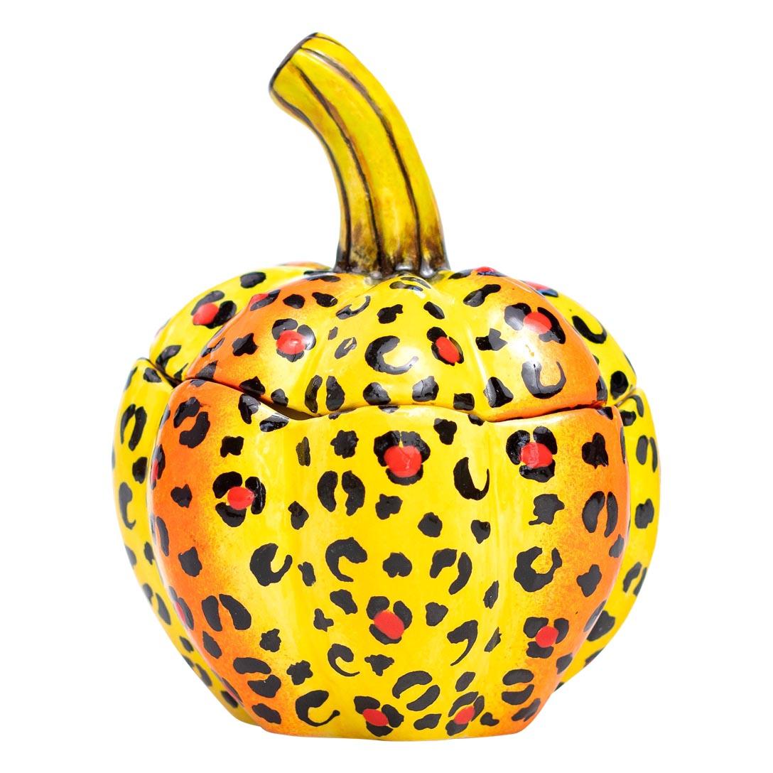 Ceramic Pumpkin Jewelry Box  , hand made in South Africa In Excellent Condition For Sale In North Miami, FL