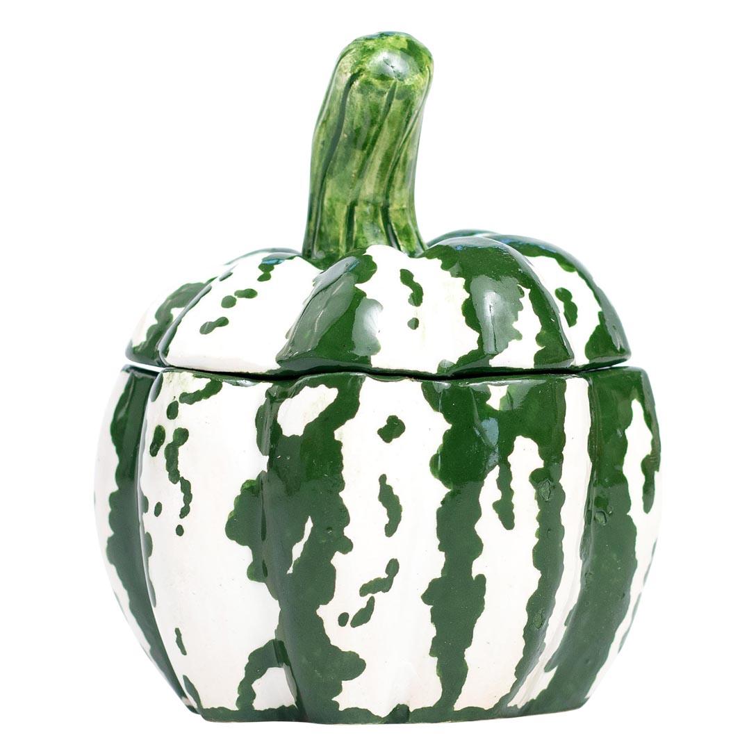 Ceramic Pumpkin Jewelry Box  , hand made in South Africa In Excellent Condition For Sale In North Miami, FL