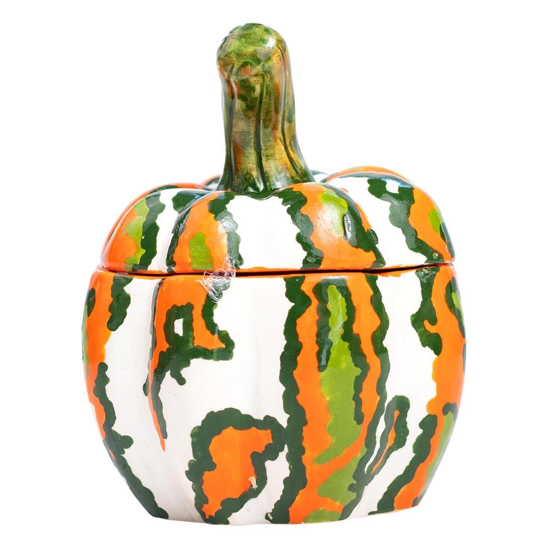 Contemporary Ceramic Pumpkin Jewelry Box  , hand made in South Africa
