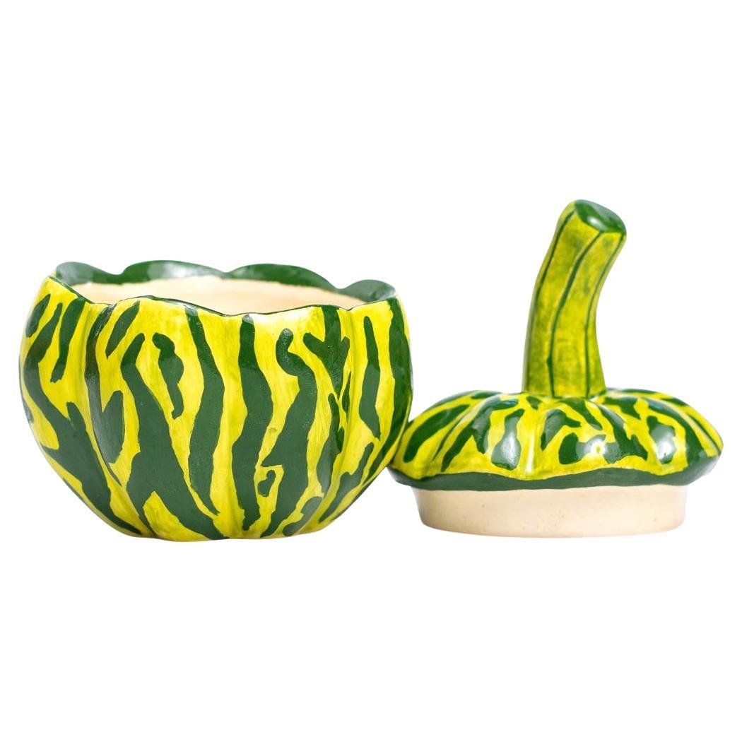 Ceramic Pumpkin Jewelry Box  , hand made in South Africa
