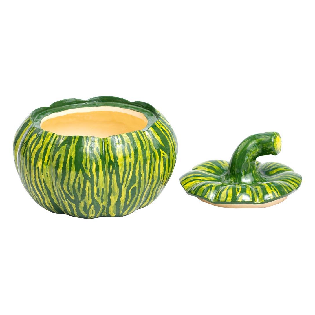 Ceramic Pumpkin Tureen  , hand made in South Africa In New Condition For Sale In North Miami, FL