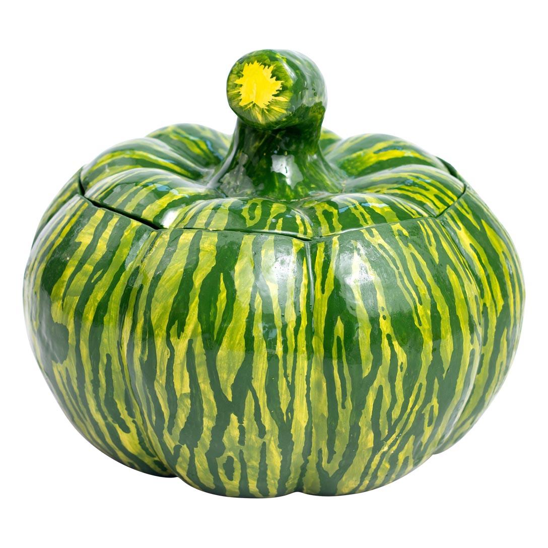 Contemporary Ceramic Pumpkin Tureen  , hand made in South Africa For Sale