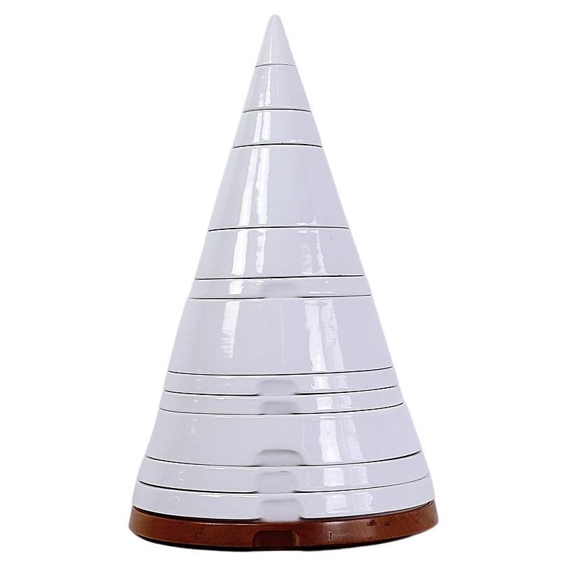 Servicio de mesa de cerámica "Pirámide" de Pierre Cardin - circa 1969
