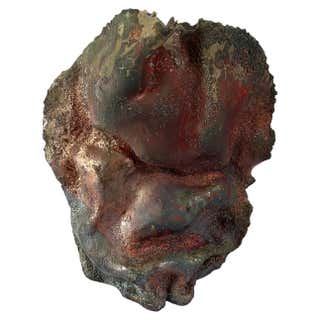 Raku Skin Sculpture by Vica Ceramica For Sale at 1stDibs