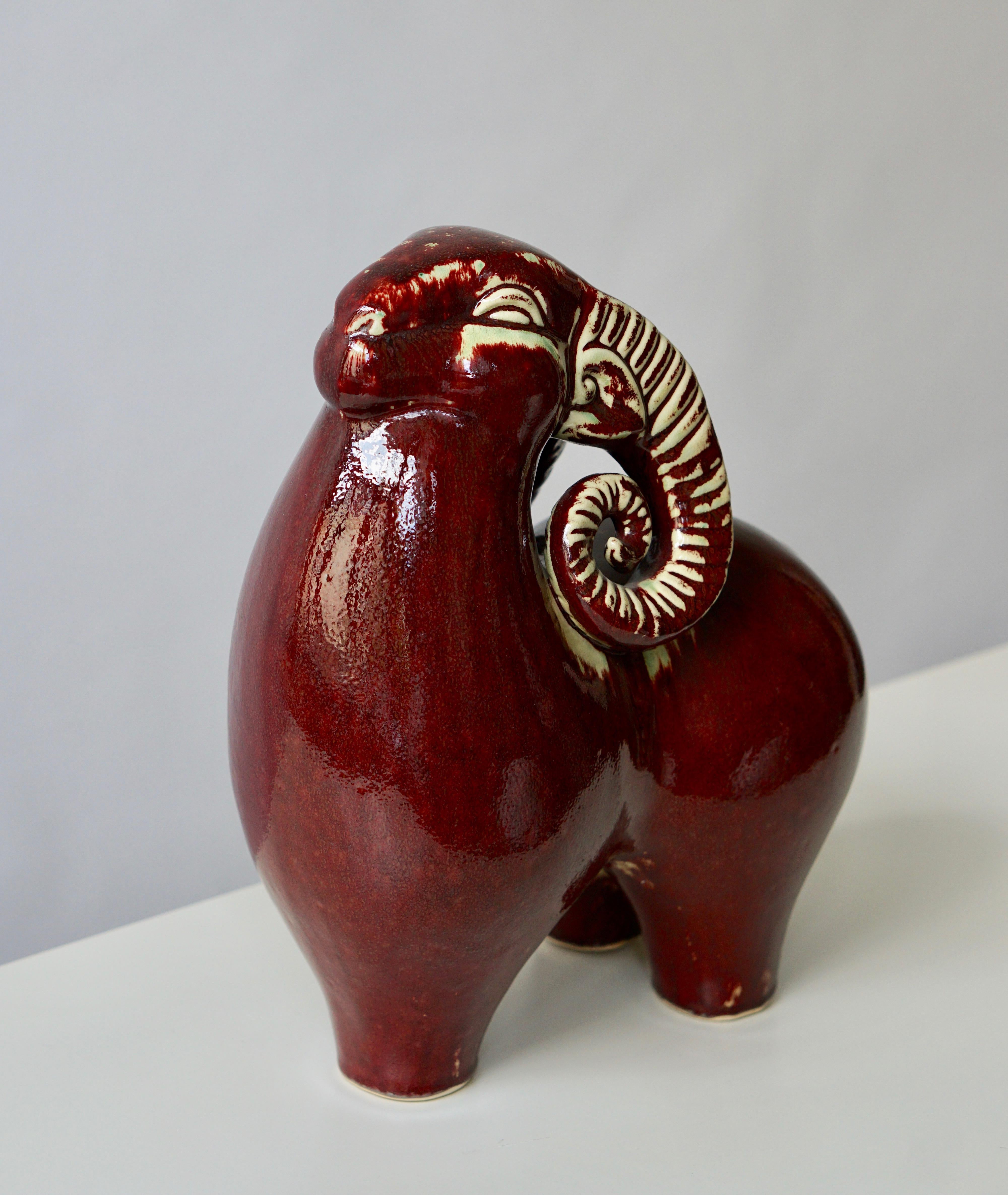 Keramik- Widder-Skulptur 5