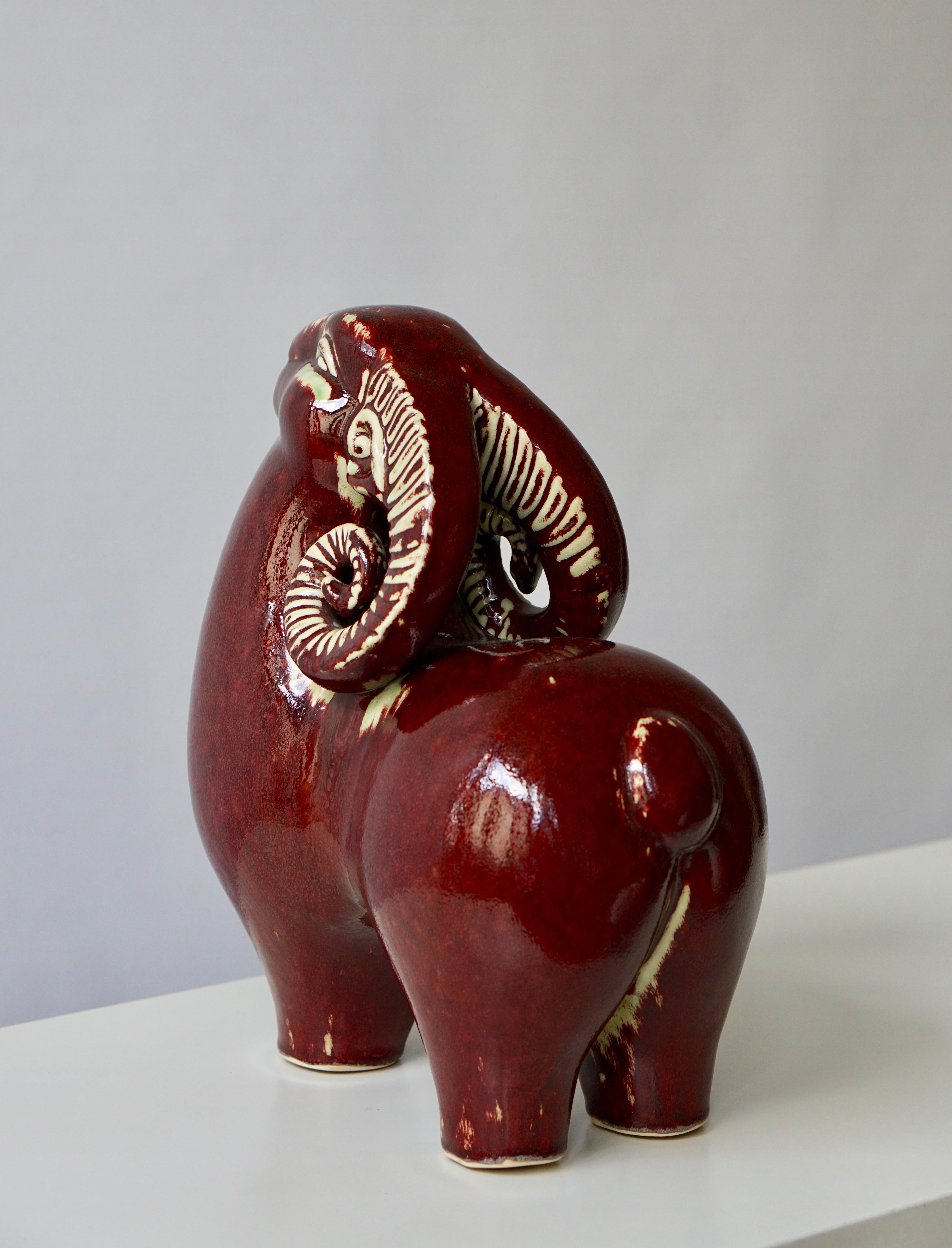 Keramik- Widder-Skulptur 8