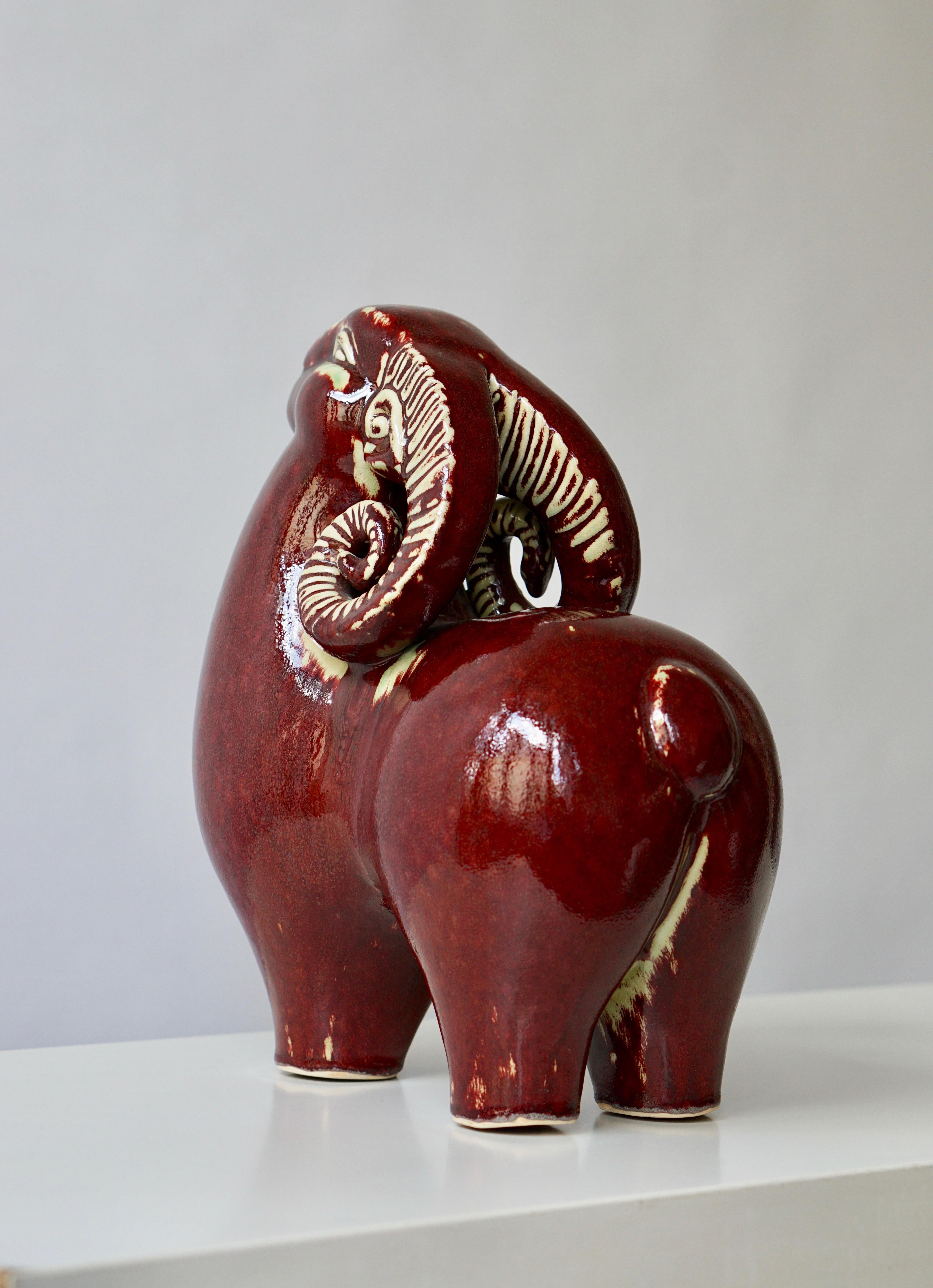 Keramik- Widder-Skulptur 9