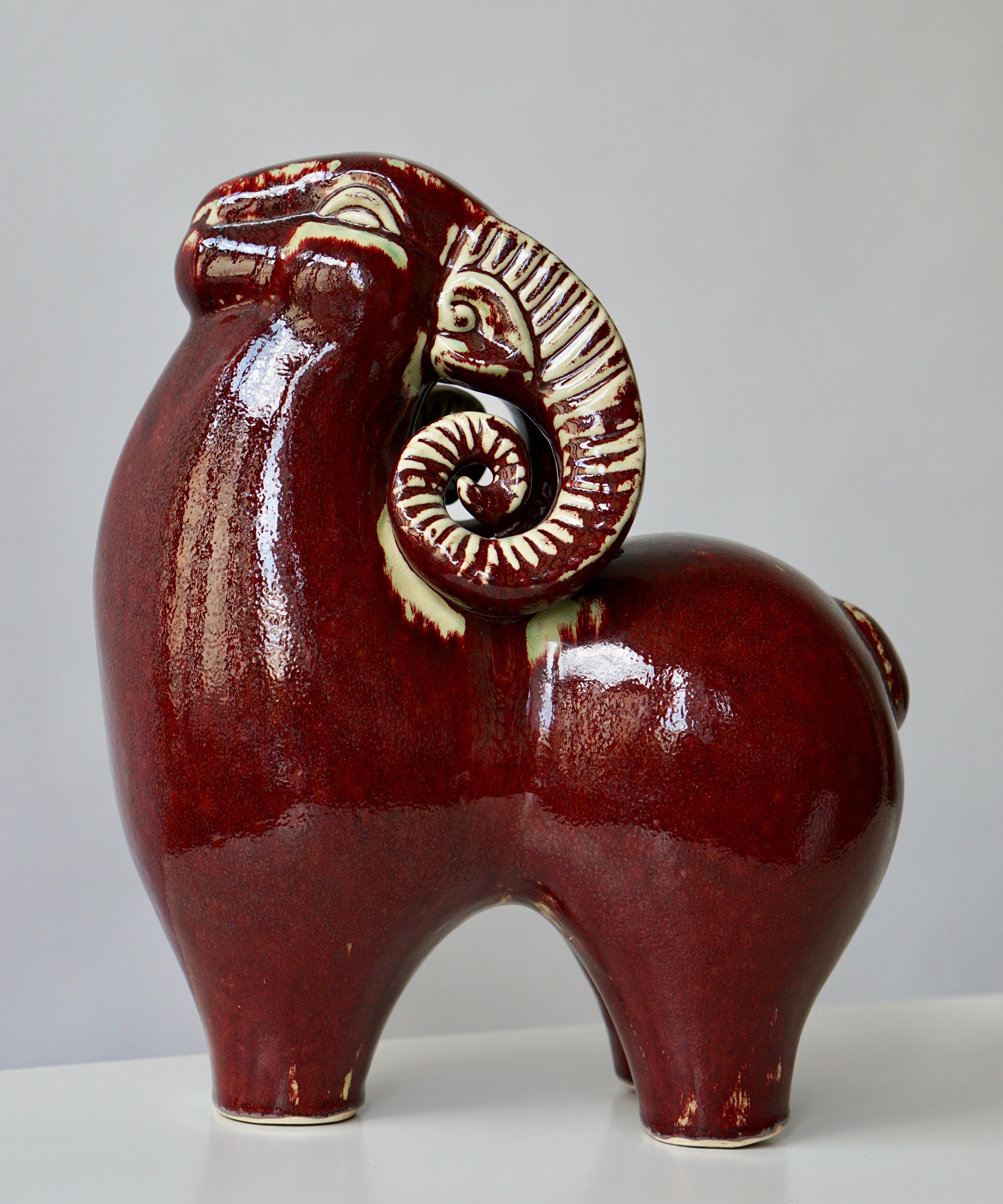 Keramik- Widder-Skulptur 13
