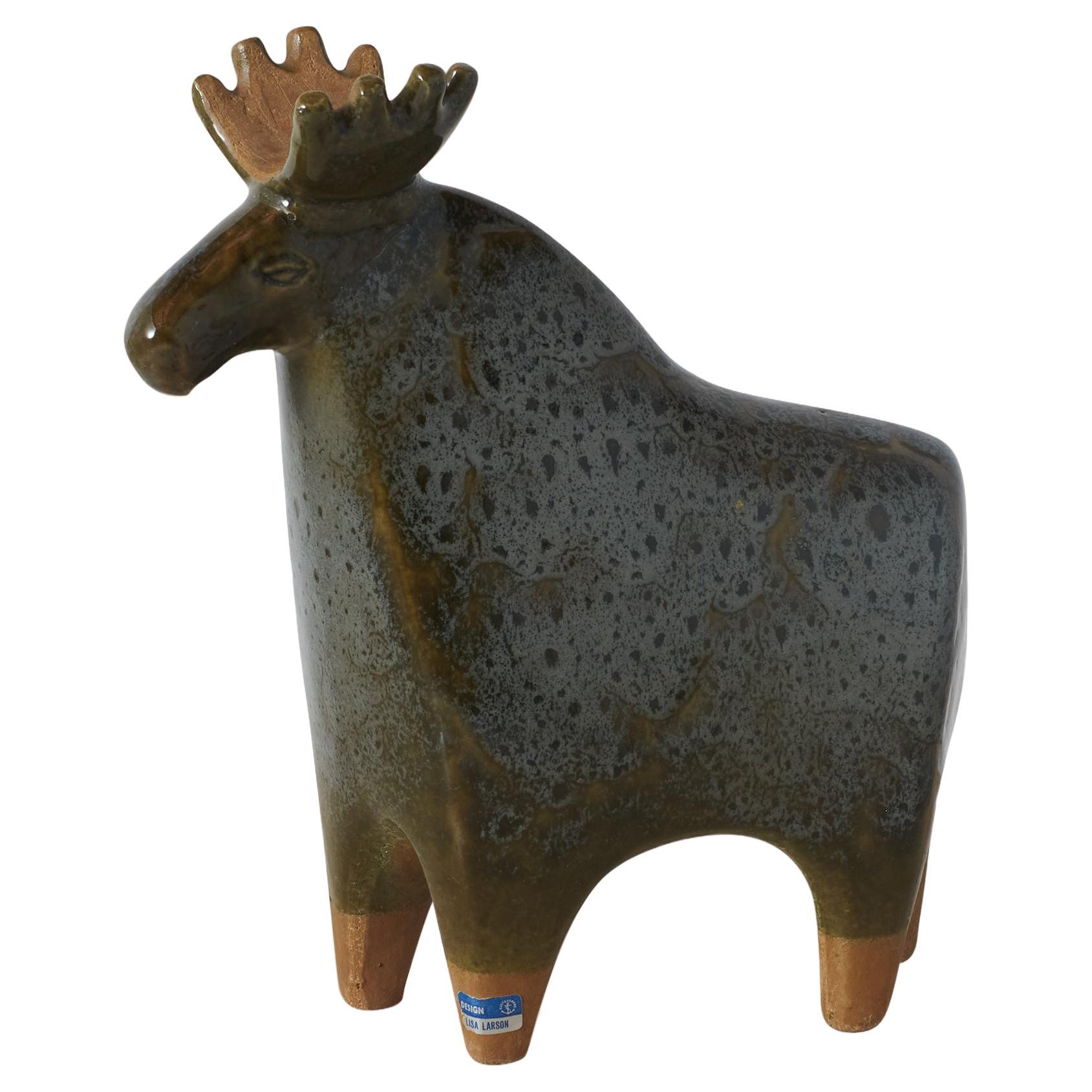 Ceramic Moose by Lisa Larson