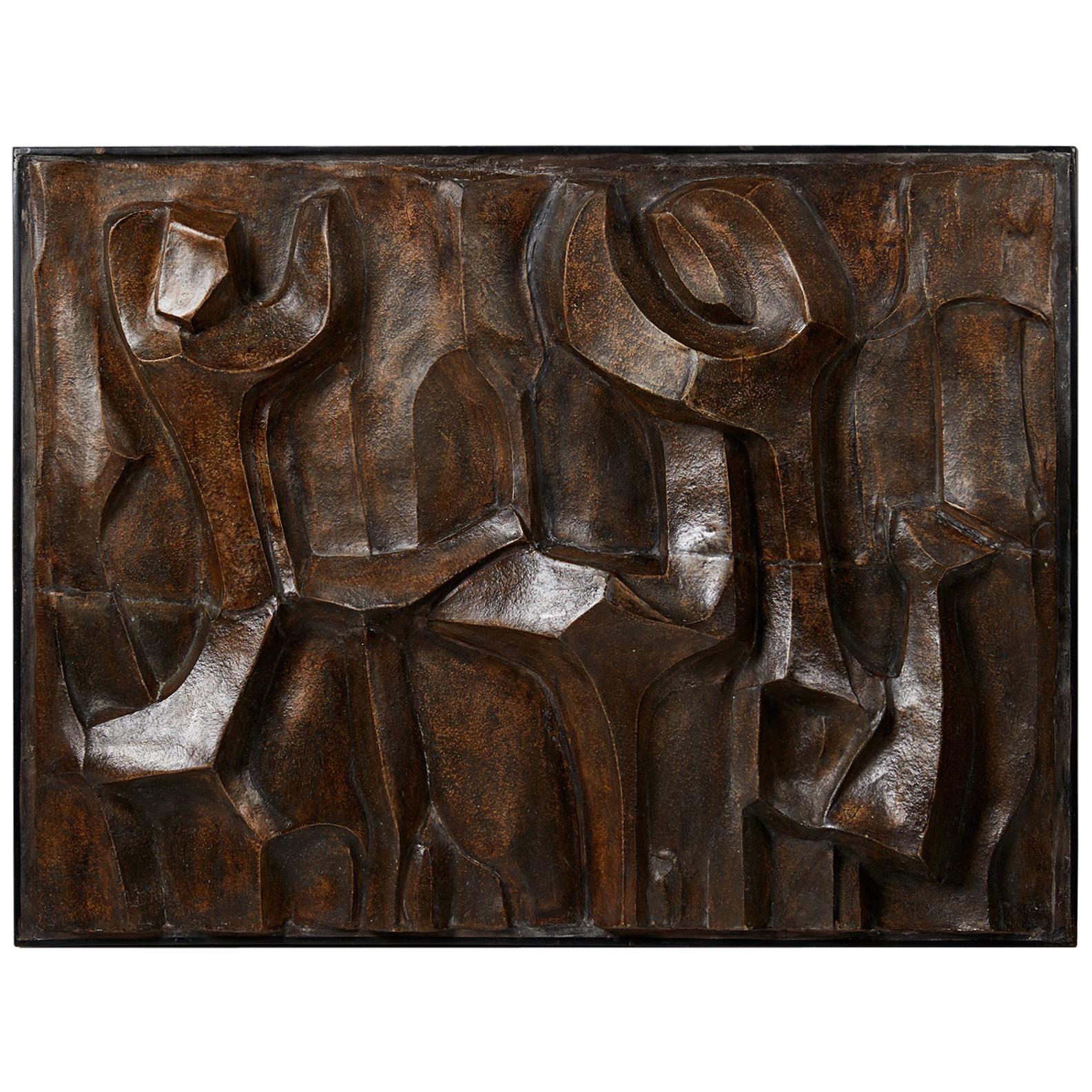 Ceramic Relief “Figures” by Pipin Henderson Denmark, 1990s