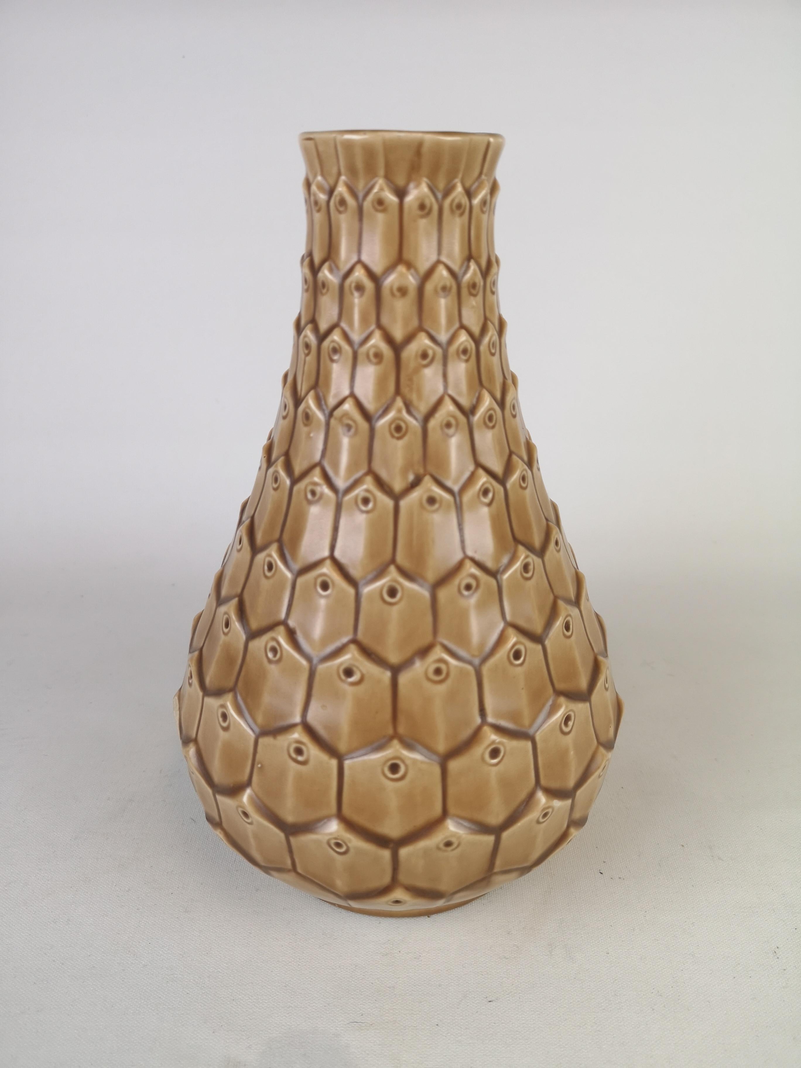 Art déco Vase reptile en céramique Bofajans Ewald Dahlskog, Suède, années 1940 en vente