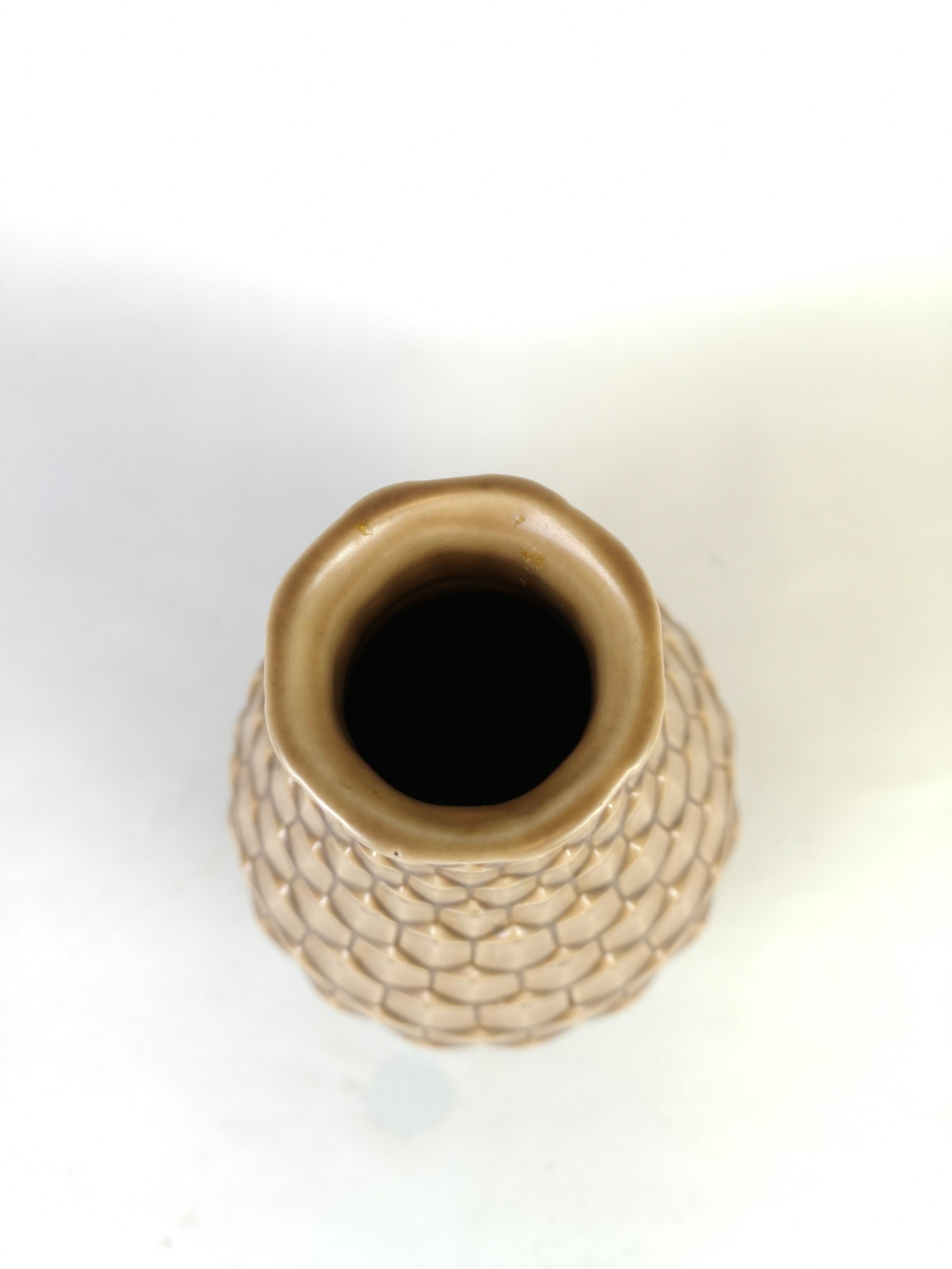 Ceramic Reptile Vase Bofajans Ewald Dahlskog, Sweden, 1940s In Fair Condition For Sale In Hillringsberg, SE