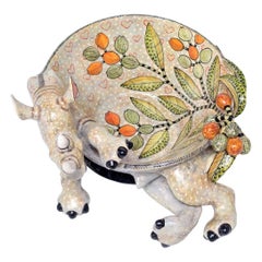 Ceramic  Rhino  Bowl , hand made in South Africa