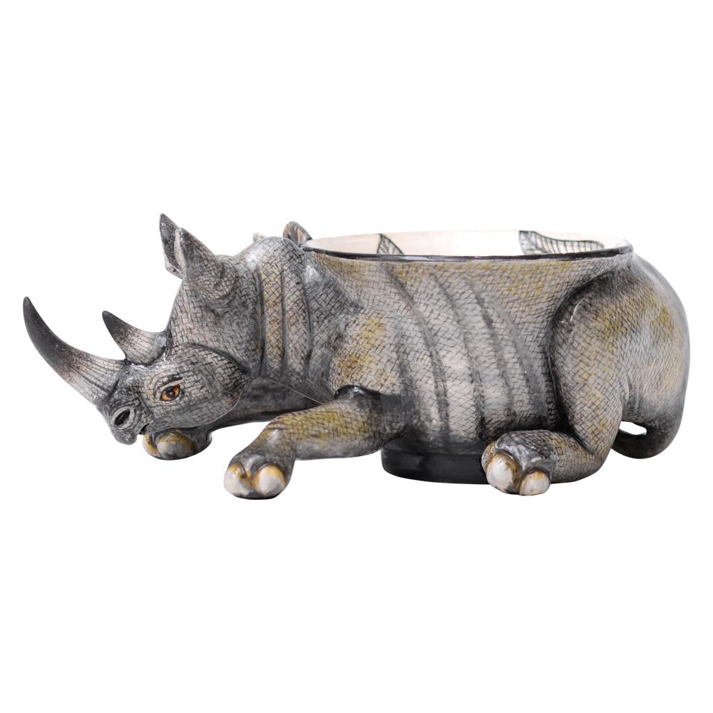 Modern Ceramic  Rhino Peanut Bowl , hand made in South Africa