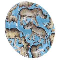Assiette rhinosique, main  Fabriqué en Afrique du Sud