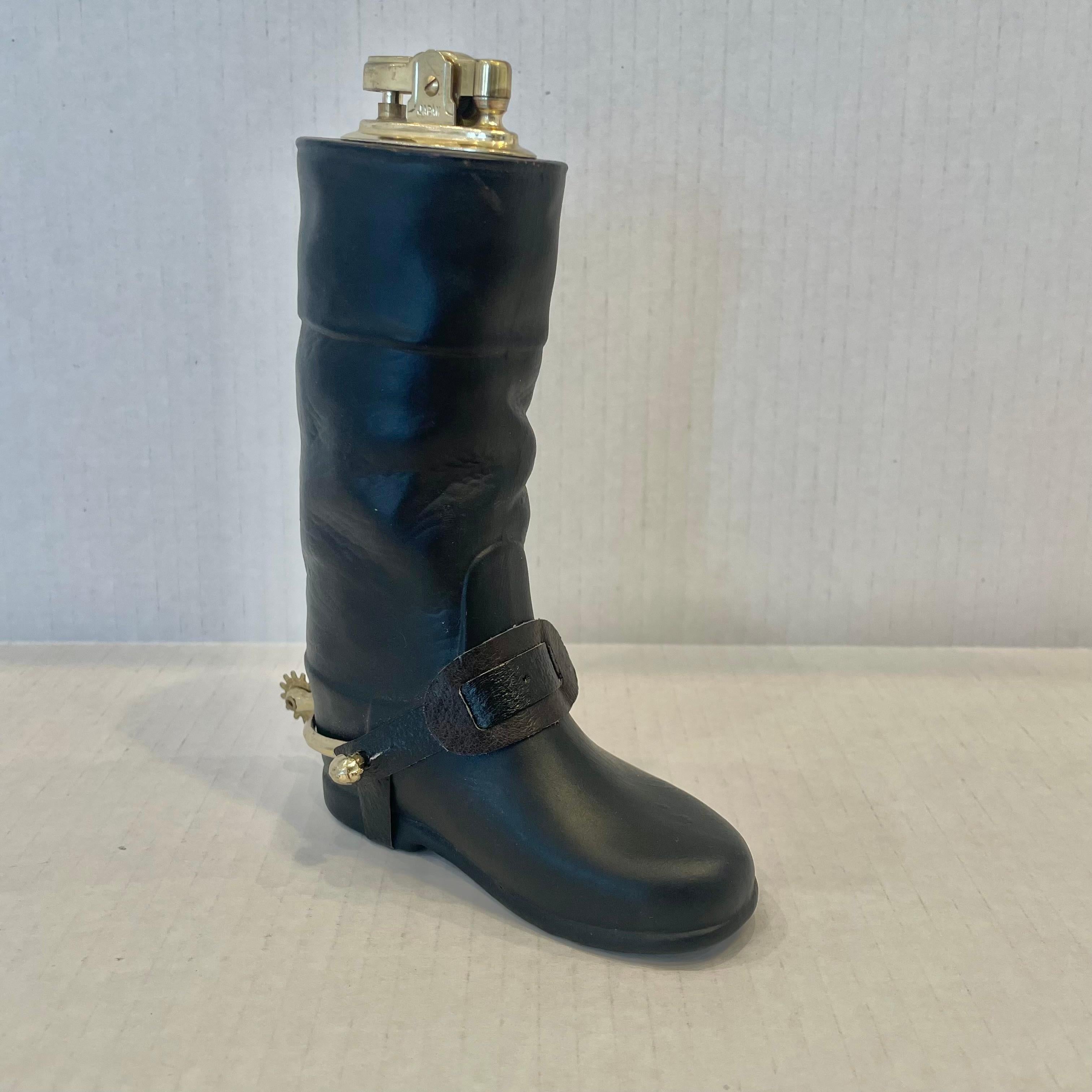 gold cowboy boot lighter