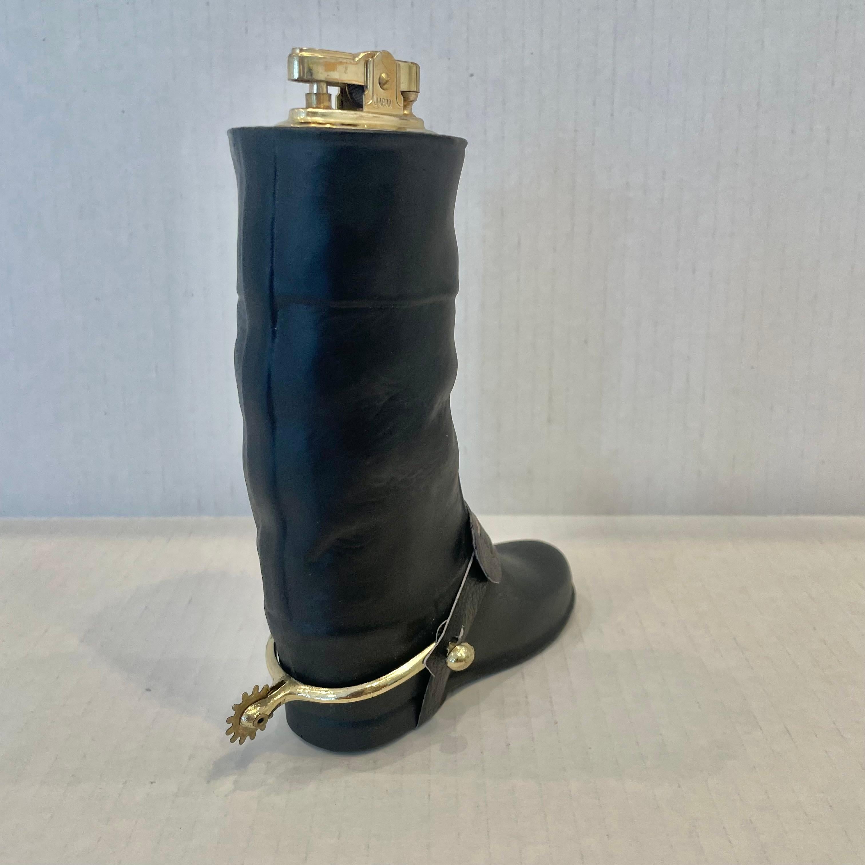 Ceramic Riding Boot Lighter, 1980s Japan In Good Condition In Los Angeles, CA