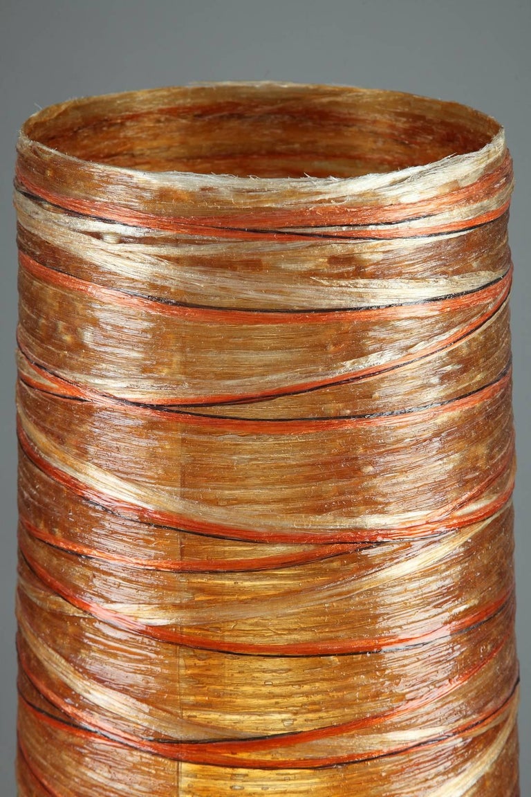 Ceramic, Rope, and Resin Floor Lamp by Les Ateliers Accolay For Sale at ...