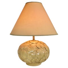 Ceramic Round Table Lamp C. 1960
s