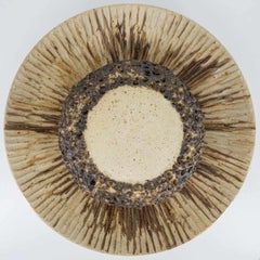 Ceramic Round Wall Light Holes in the style of Axella, Denmark 1970