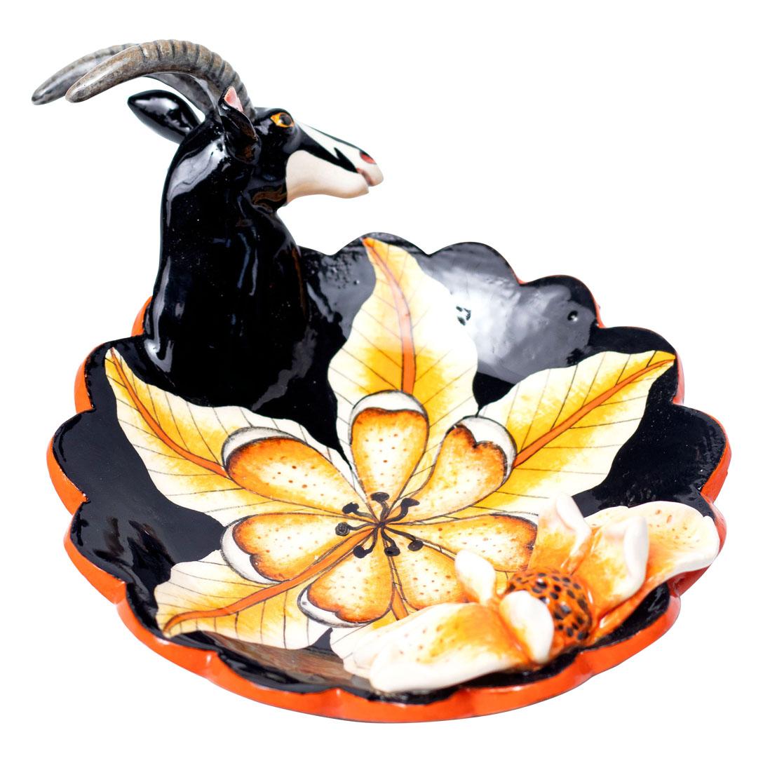 South African Ceramic Sable Coin  Dish , hand made in South Africa