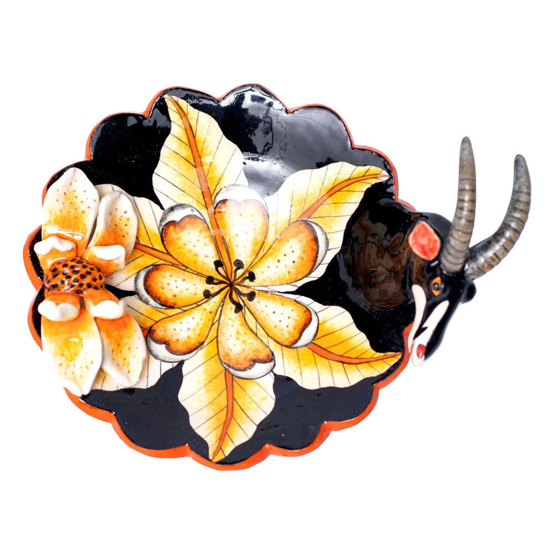 Ceramic Sable Coin  Dish , hand made in South Africa 1