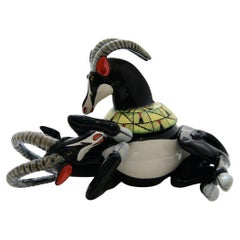 Ceramic  Sable Jewelry  Box  , hand made in South Africa