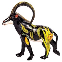 Ceramic  Sable Sculpture , hand made in South Africa