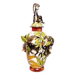 Ceramic Sable Urn  Pair , hand made in South Africa