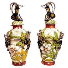 Ceramic Sable Urn  Pair , hand made in South Africa