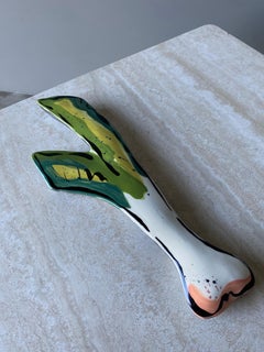 Ceramic Scallion Sculpture, 1950s