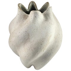 Ceramic Scalloped Viral Vase by Yumiko Kuga