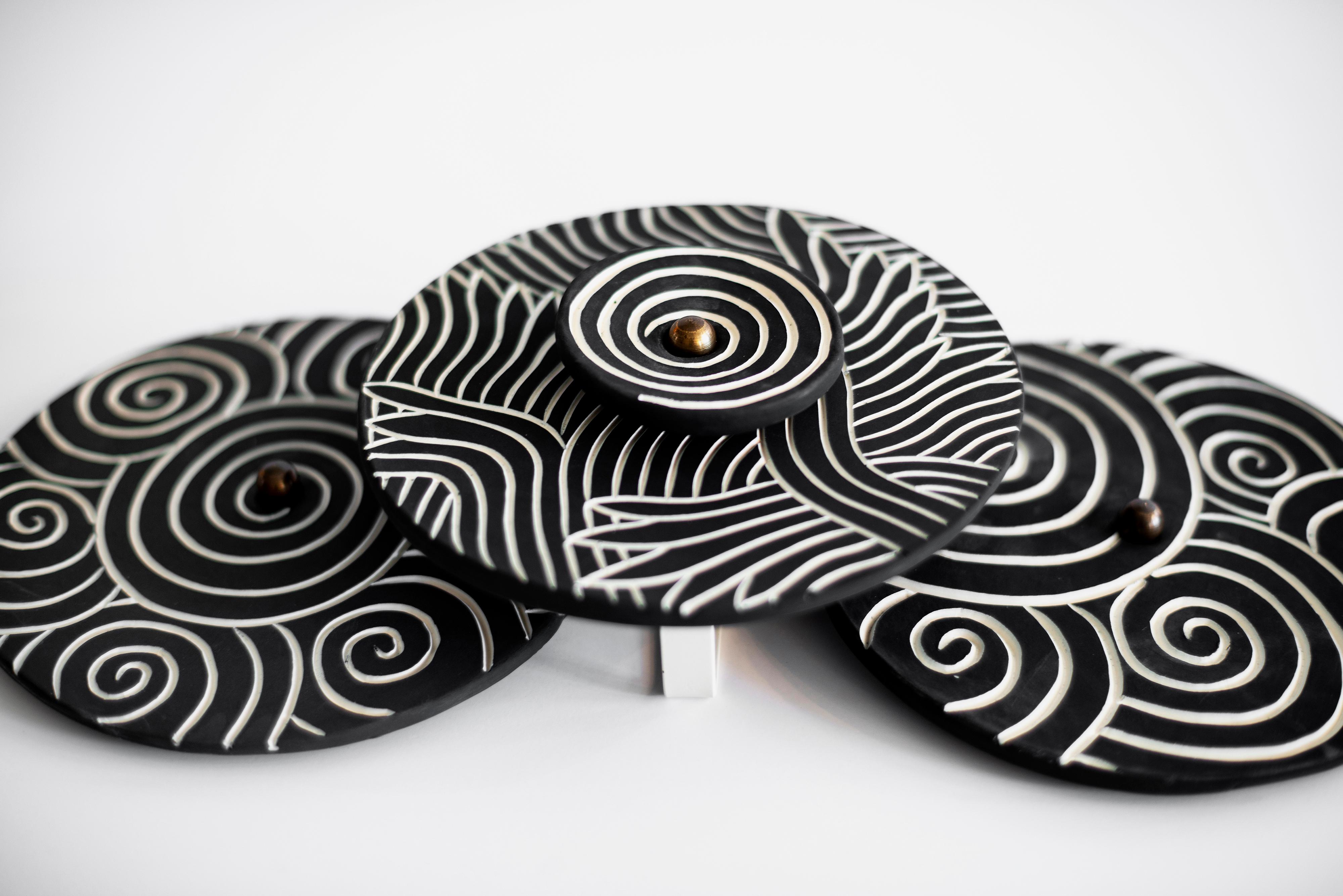 Contemporary Ceramic Sconces by Jennifer Nocon, Untitled