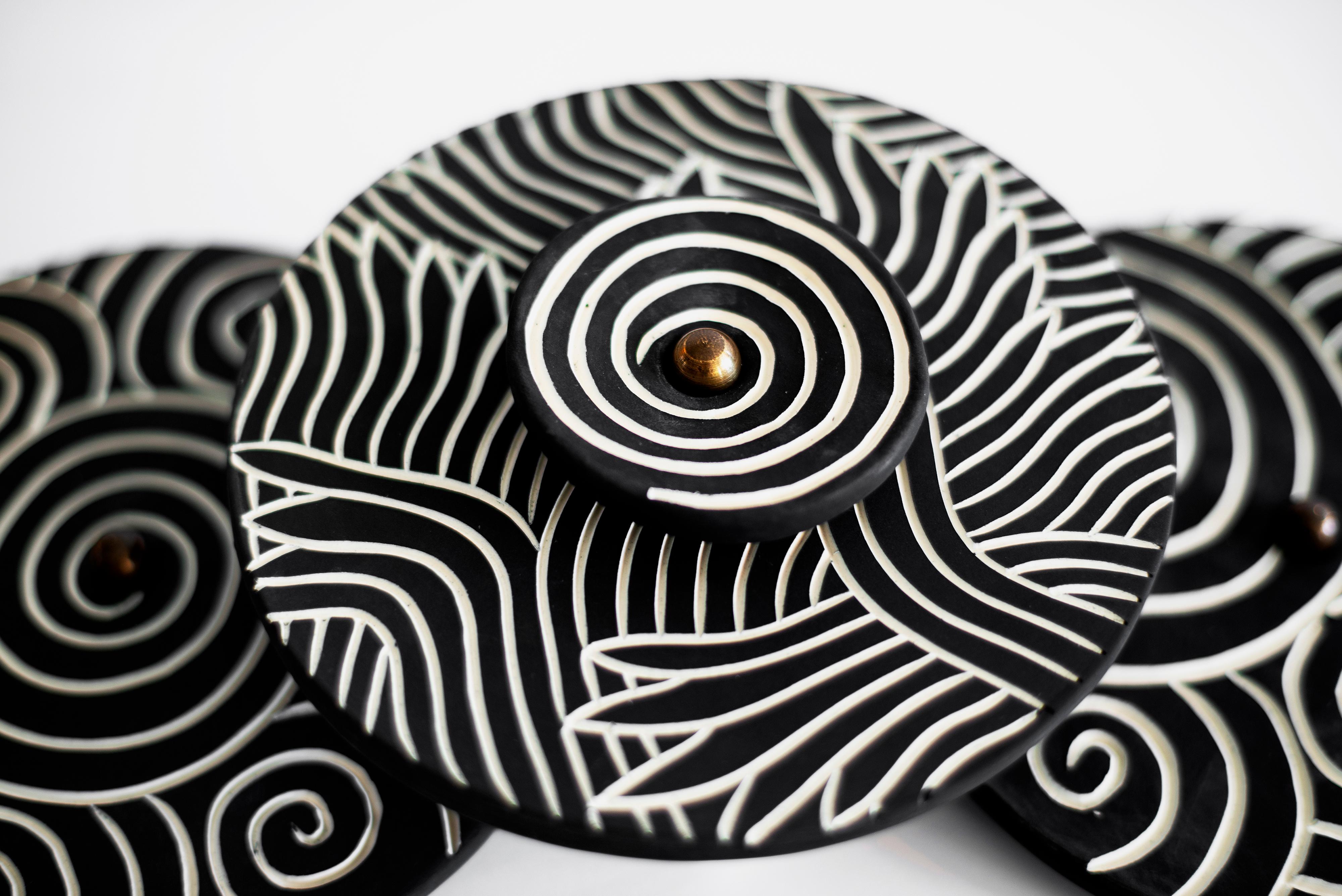 Clay Ceramic Sconces by Jennifer Nocon, Untitled