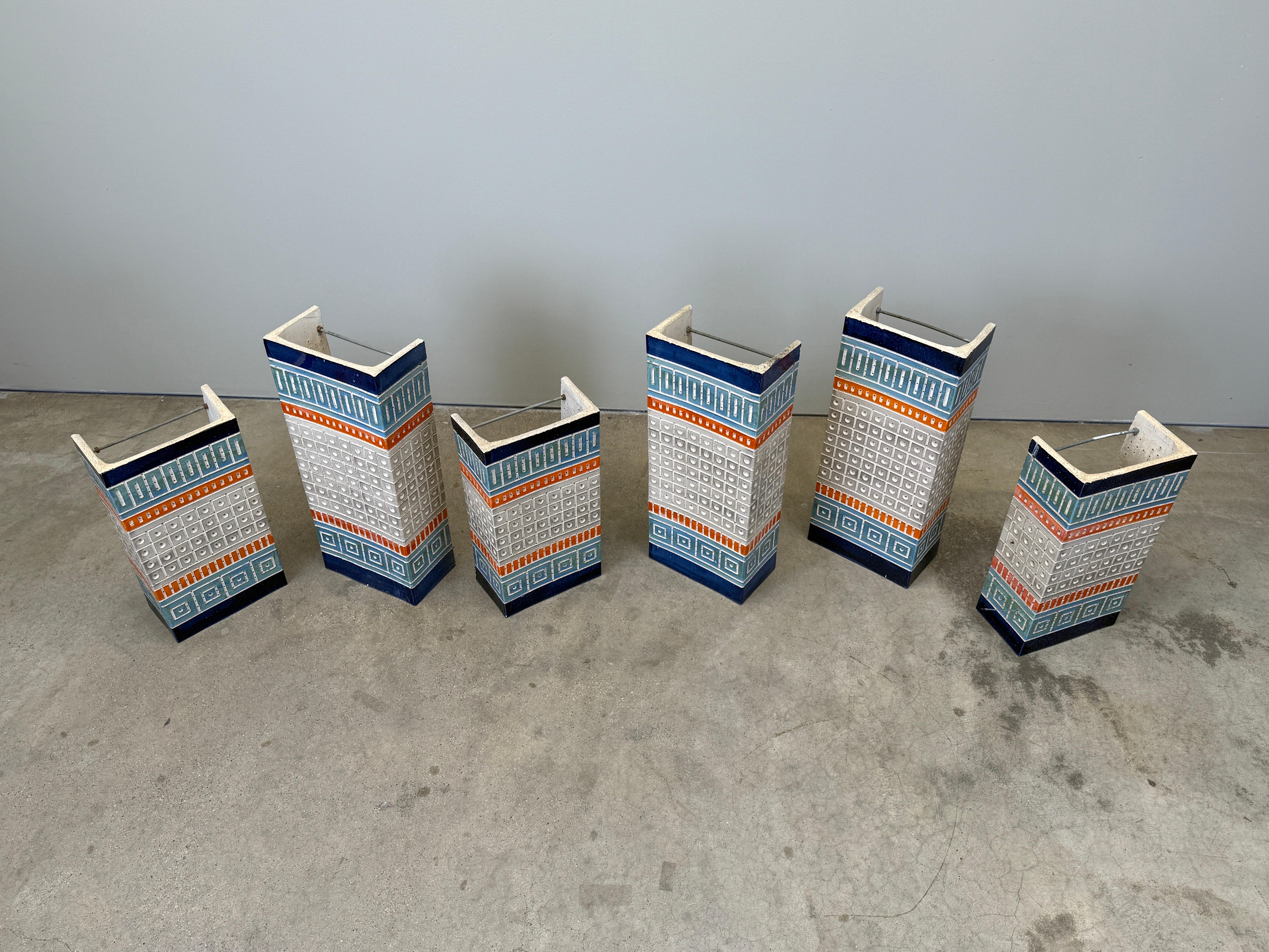 Ceramic Sconces by Martha and Beaumont Mood For Sale 7