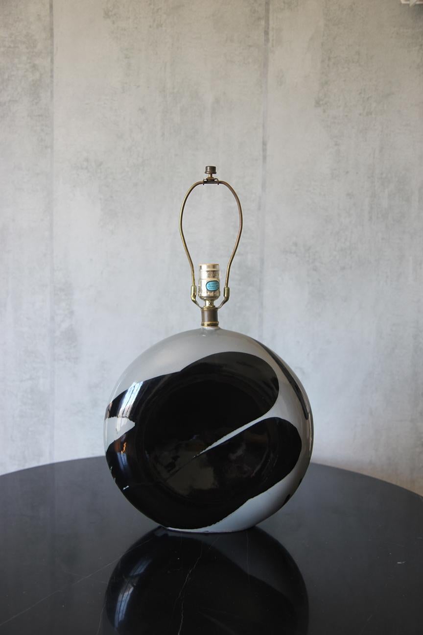 Lámpara escultórica de cerámica a la manera de Carlo Moretti Glaseado en venta