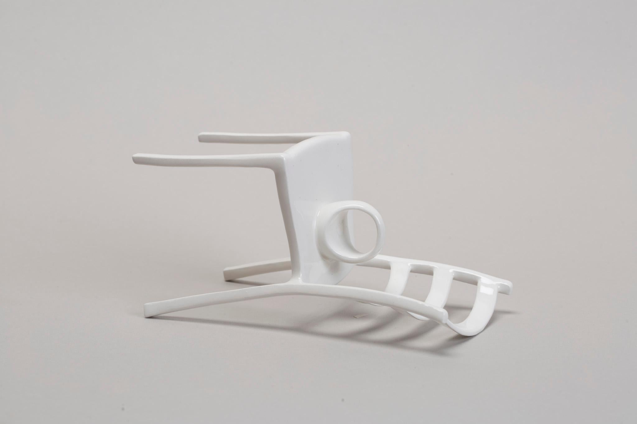 Glazed Ceramic Sculptural Ring by Andrea Salvatori Contemporary 21st Century Art Jewel
