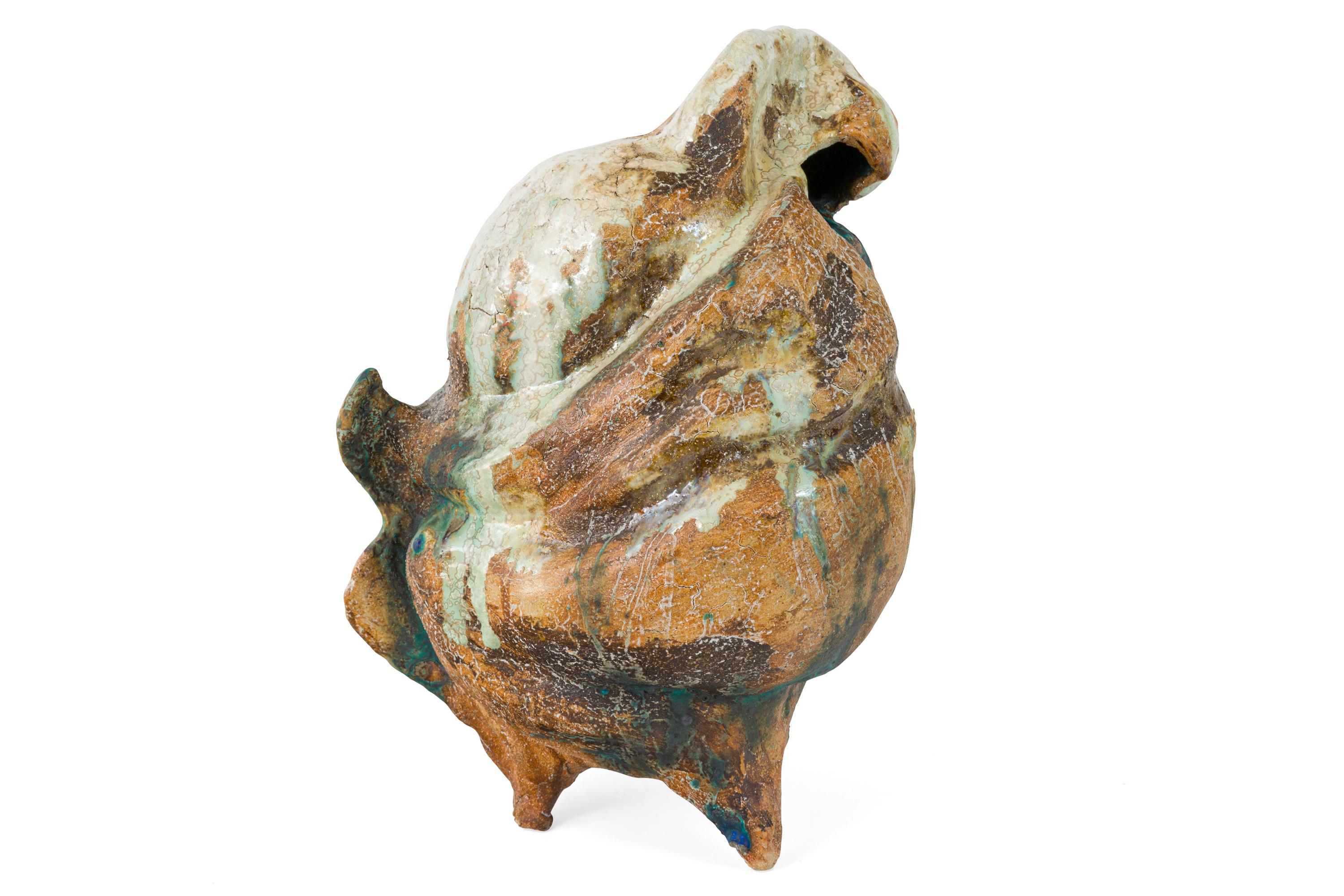 Danish Ceramic Sculptural Vase by Henrik Folsgaard, Denmark, 2020 For Sale