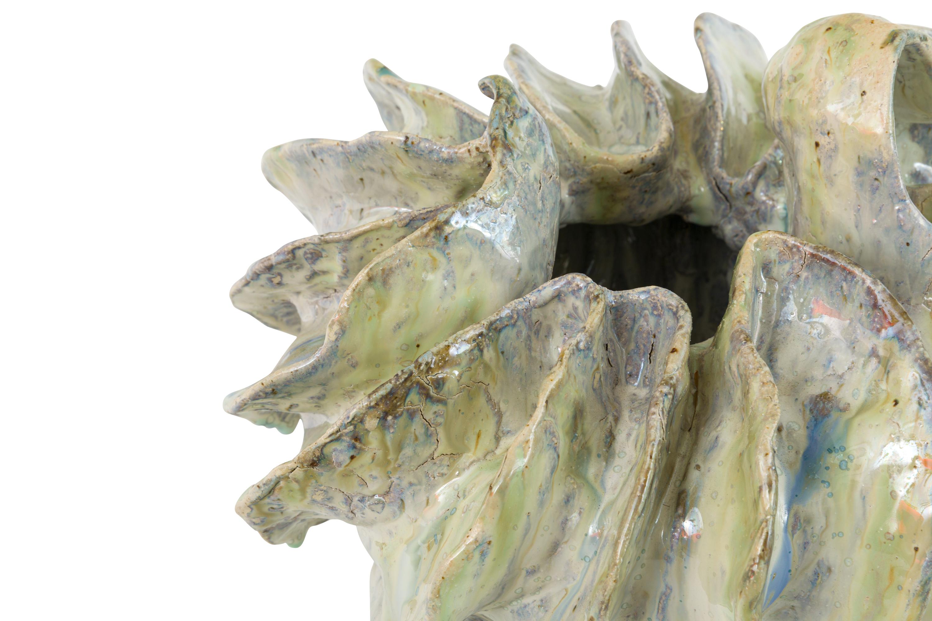 Ceramic Sculptural Vase by Henrik Folsgaard, Denmark, 2020 In Good Condition In New York, NY
