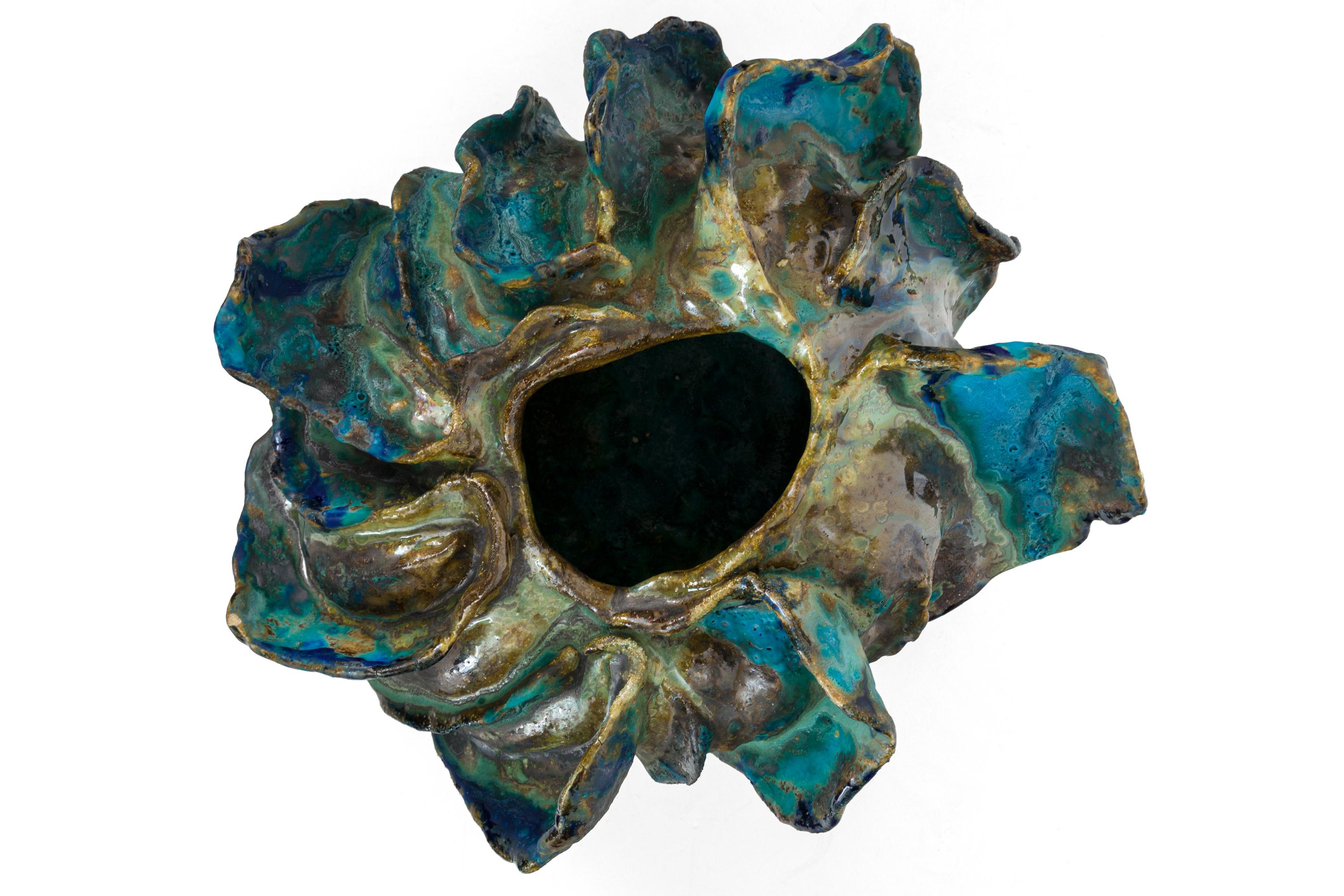 XXIe siècle et contemporain Vase sculptural en céramique de Henrik Folsgaard, Danemark, 2020