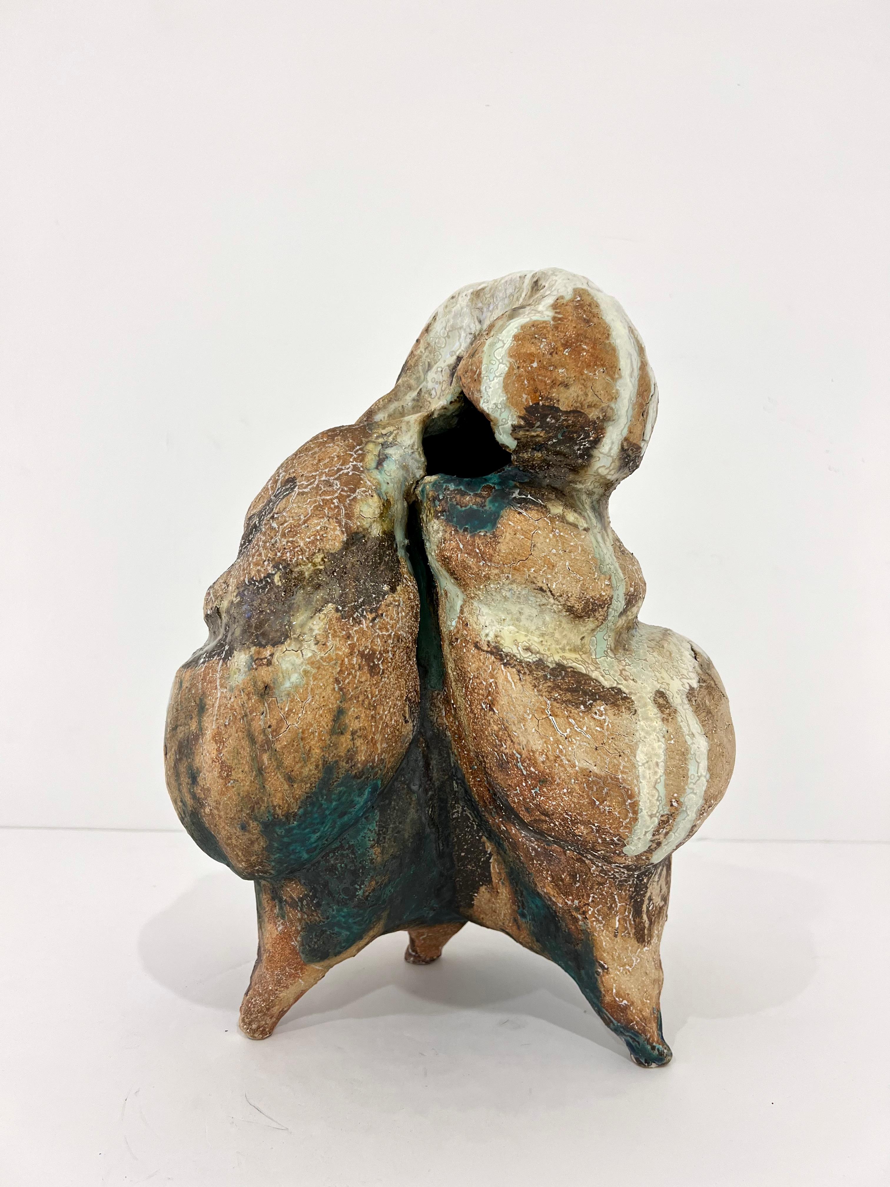 Contemporary Ceramic Sculptural Vase by Henrik Folsgaard, Denmark, 2020 For Sale