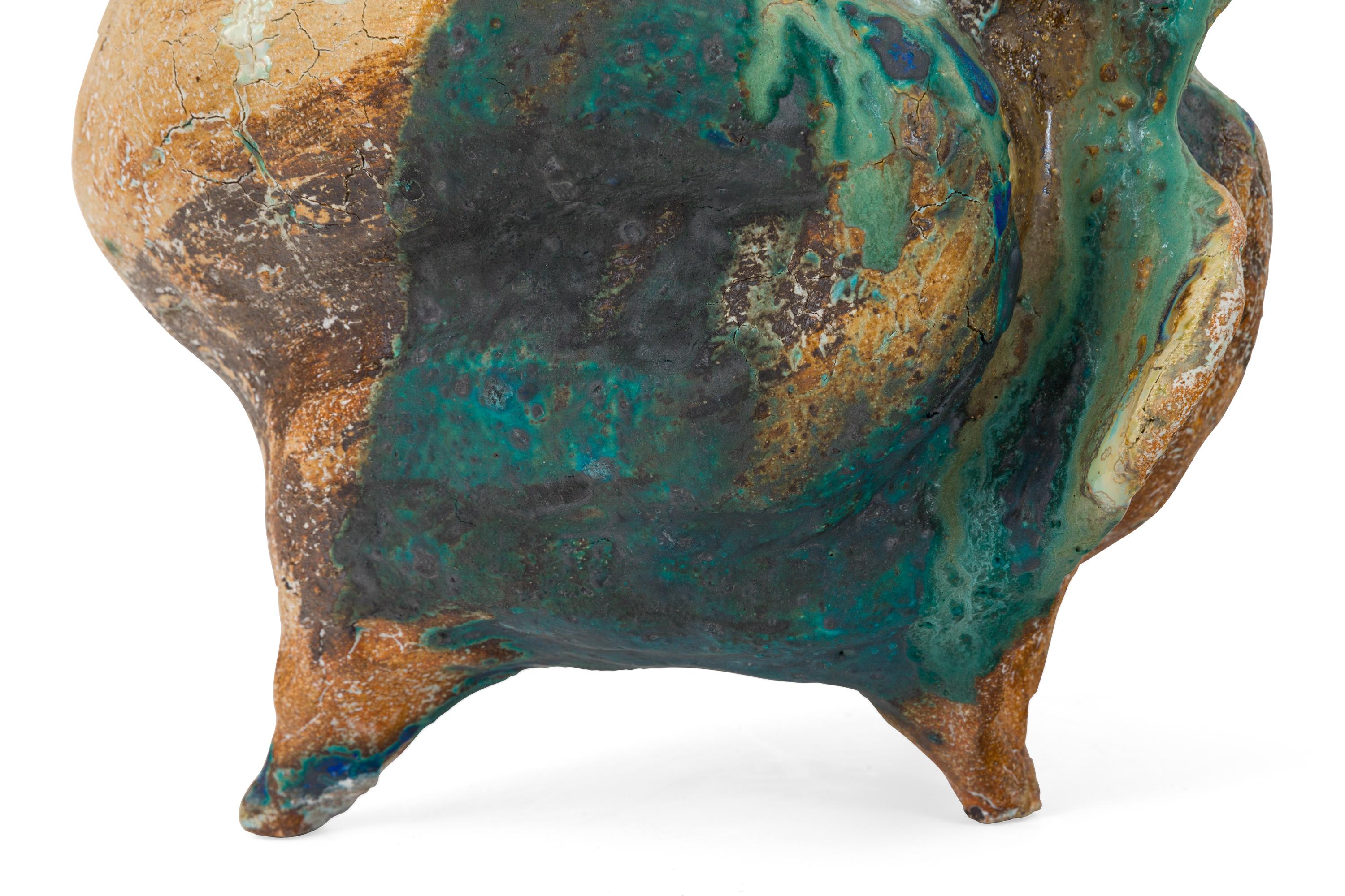 Glazed Ceramic Sculptural Vase by Henrik Folsgaard, Denmark, 2020 For Sale