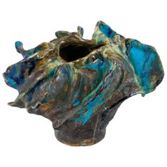 Vase sculptural en céramique de Henrik Folsgaard, Danemark, 2020
