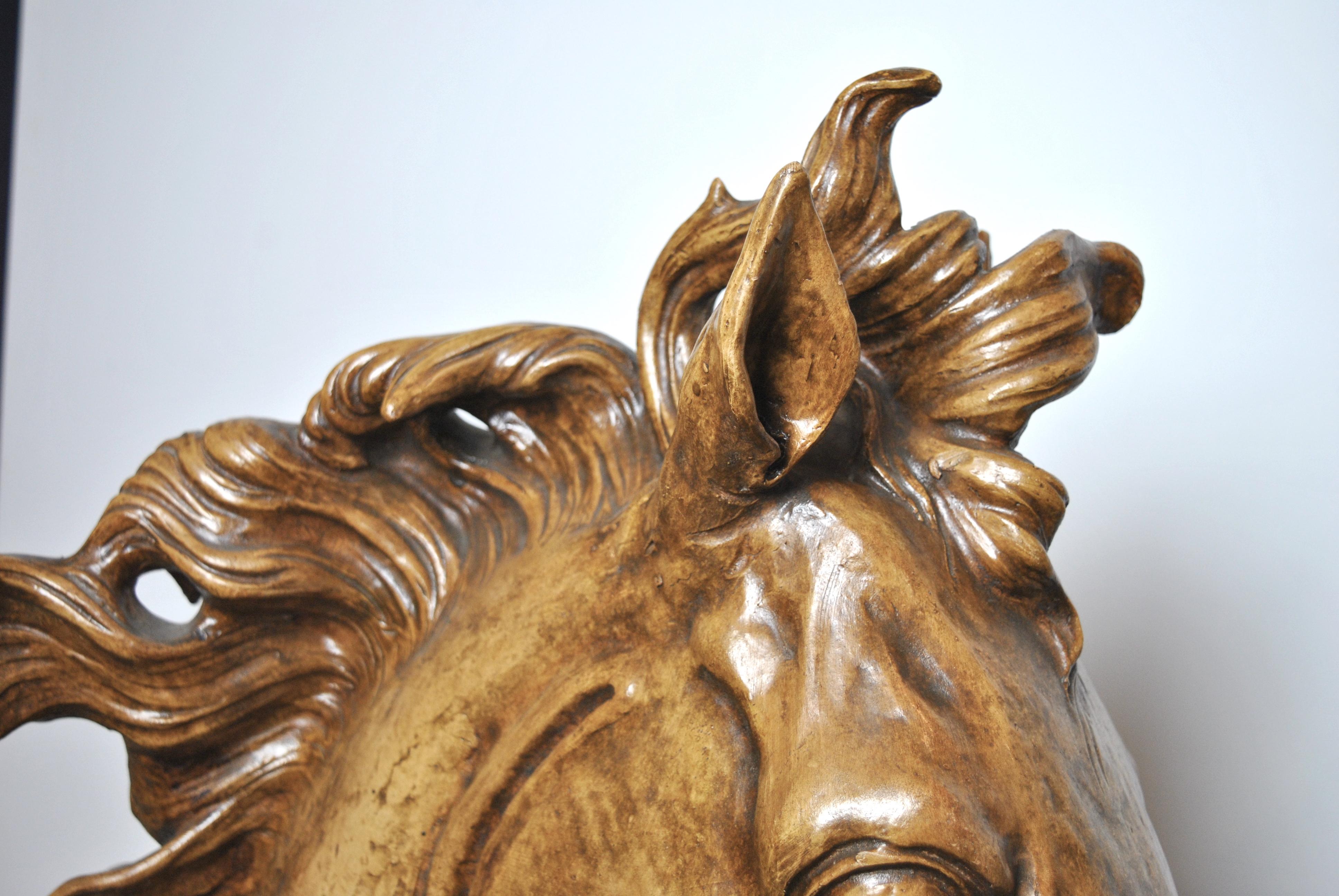 Horse ceramic sculpture 1950s Italian manufacture 2