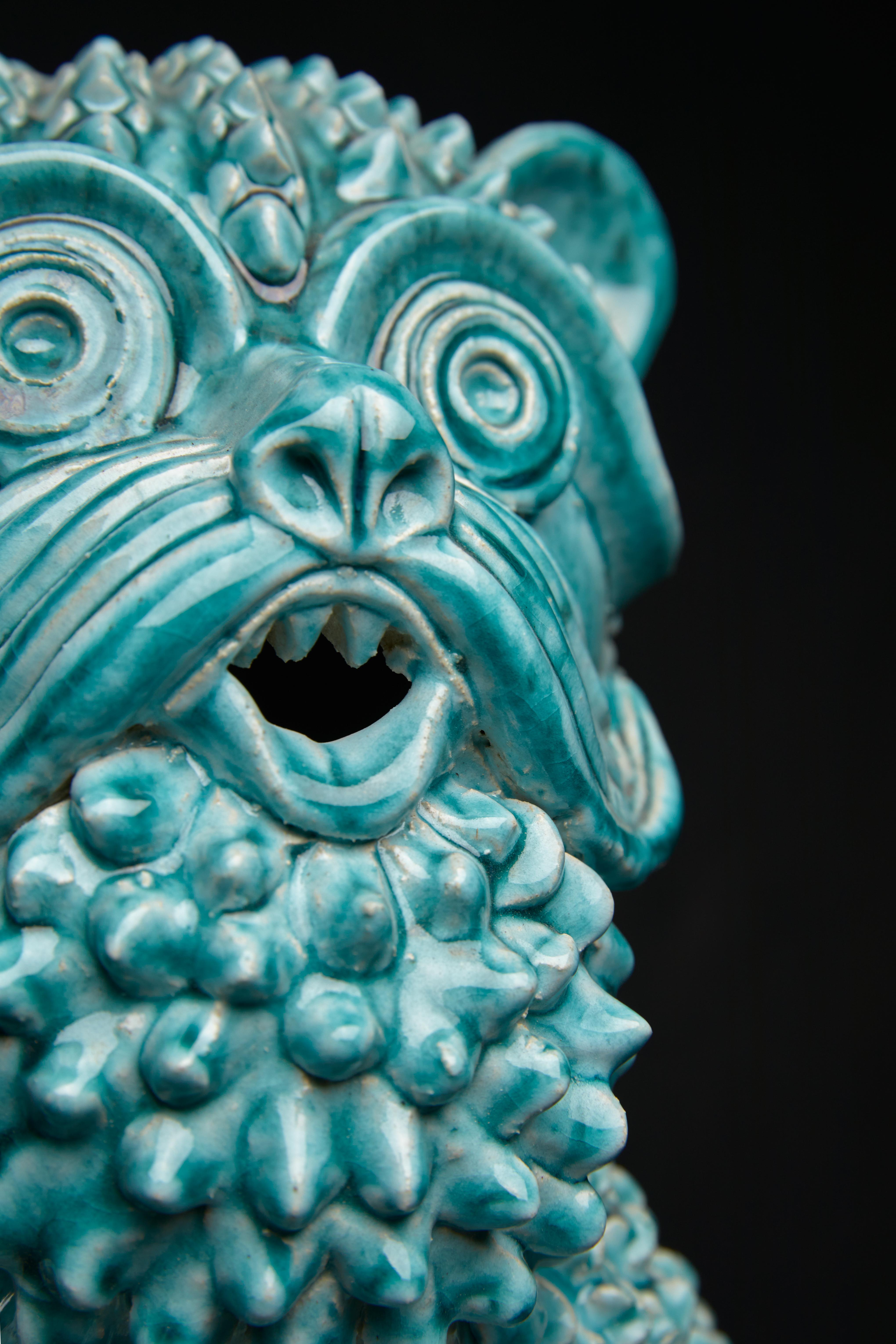 Ceramic sculpture amulet 
