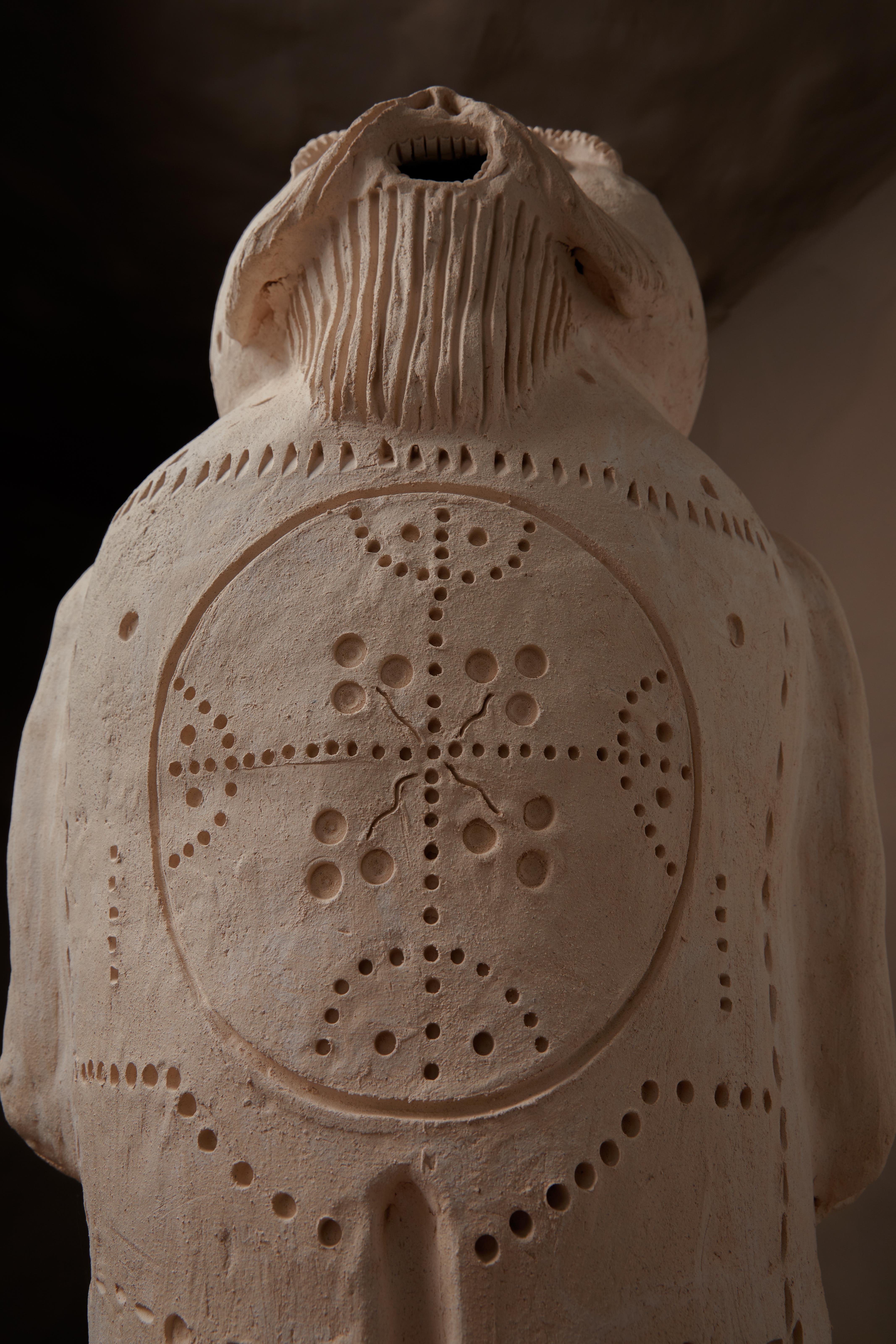 Ceramic sculpture amulet 
