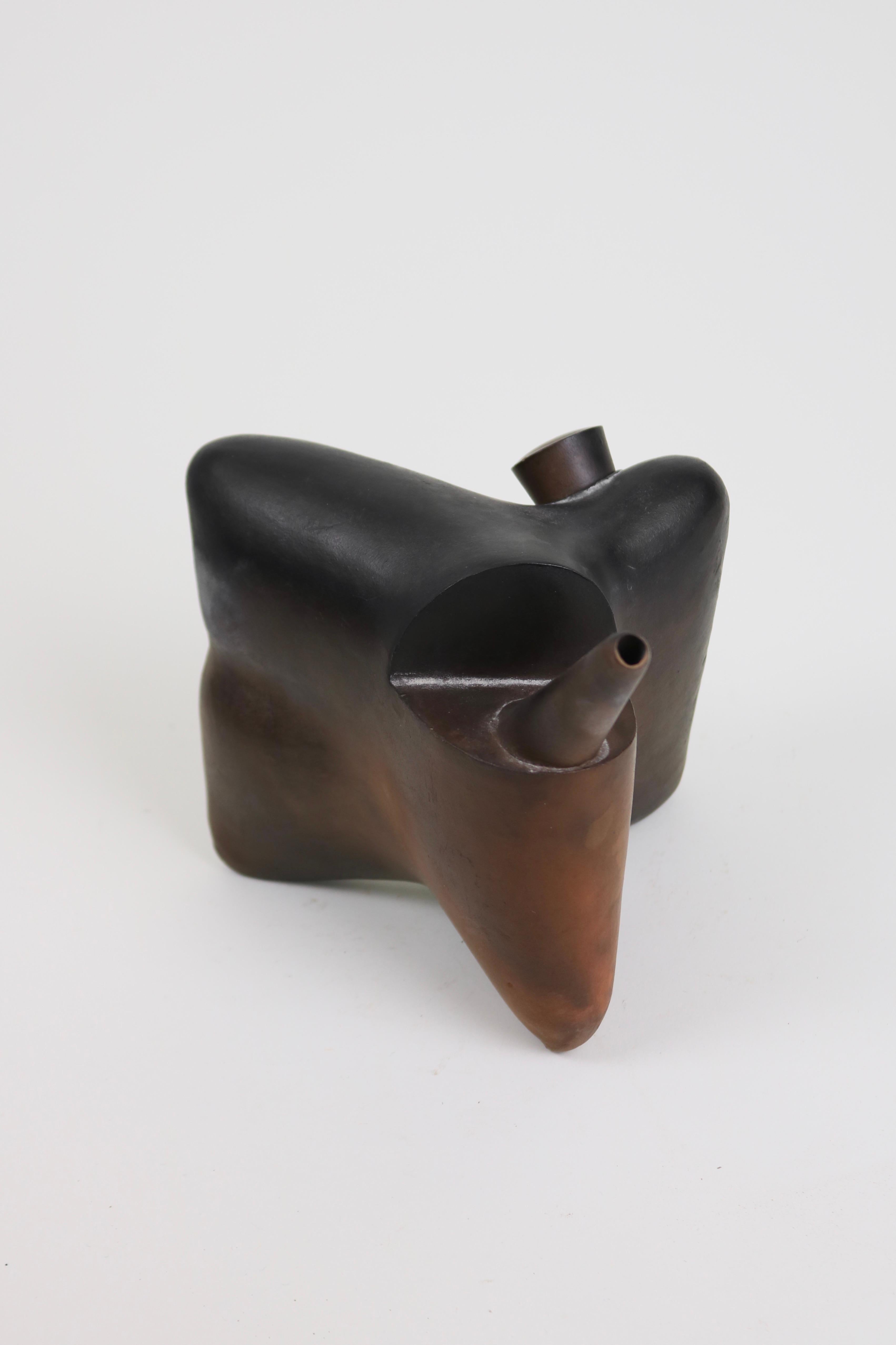 Danish Ceramic Sculpture Ann Linnemann 'Wine Pot', 1990s For Sale