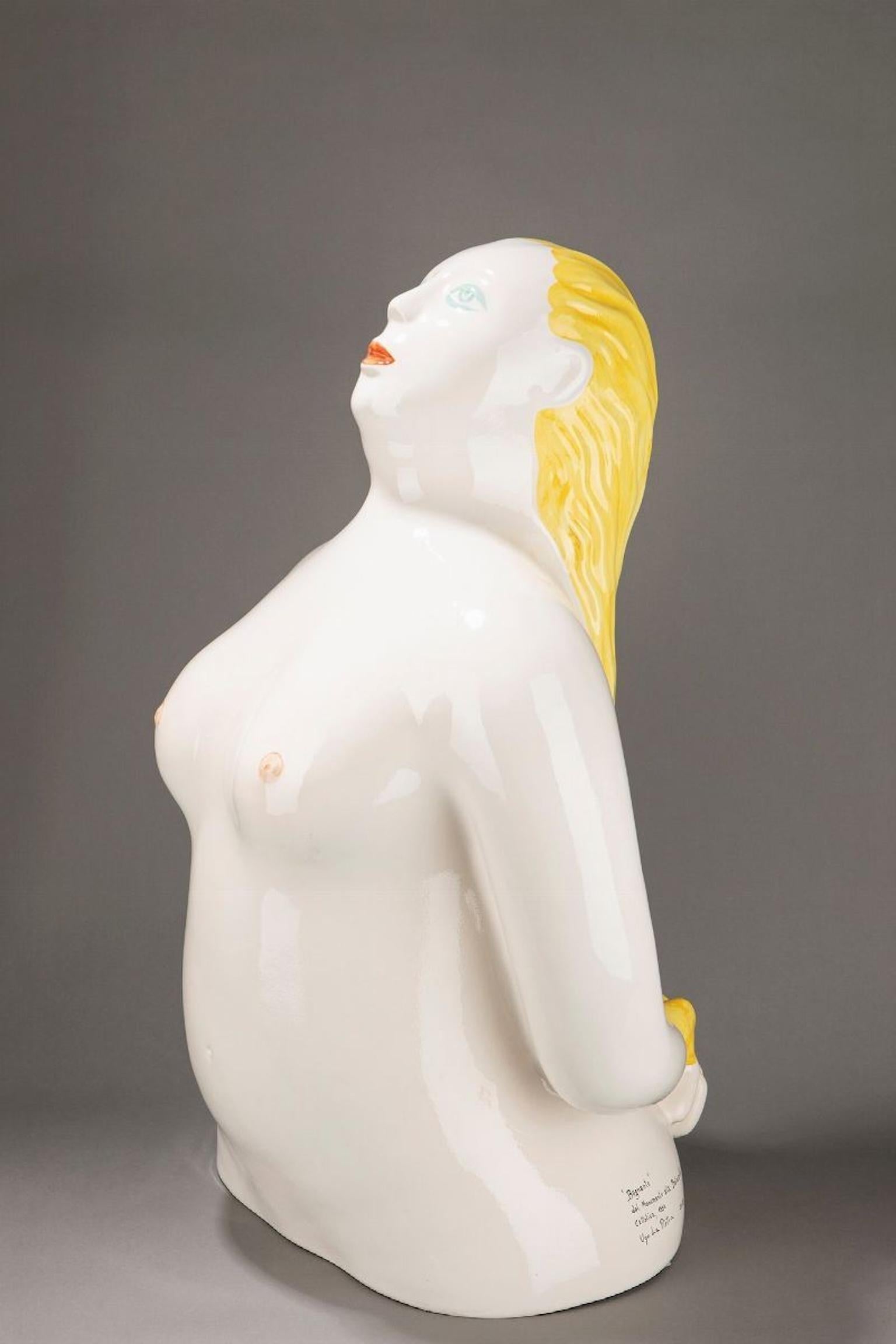 Ceramic Sculpture Bagnante Model by Ugo La Pietra for Superego Editions, Italy For Sale 2