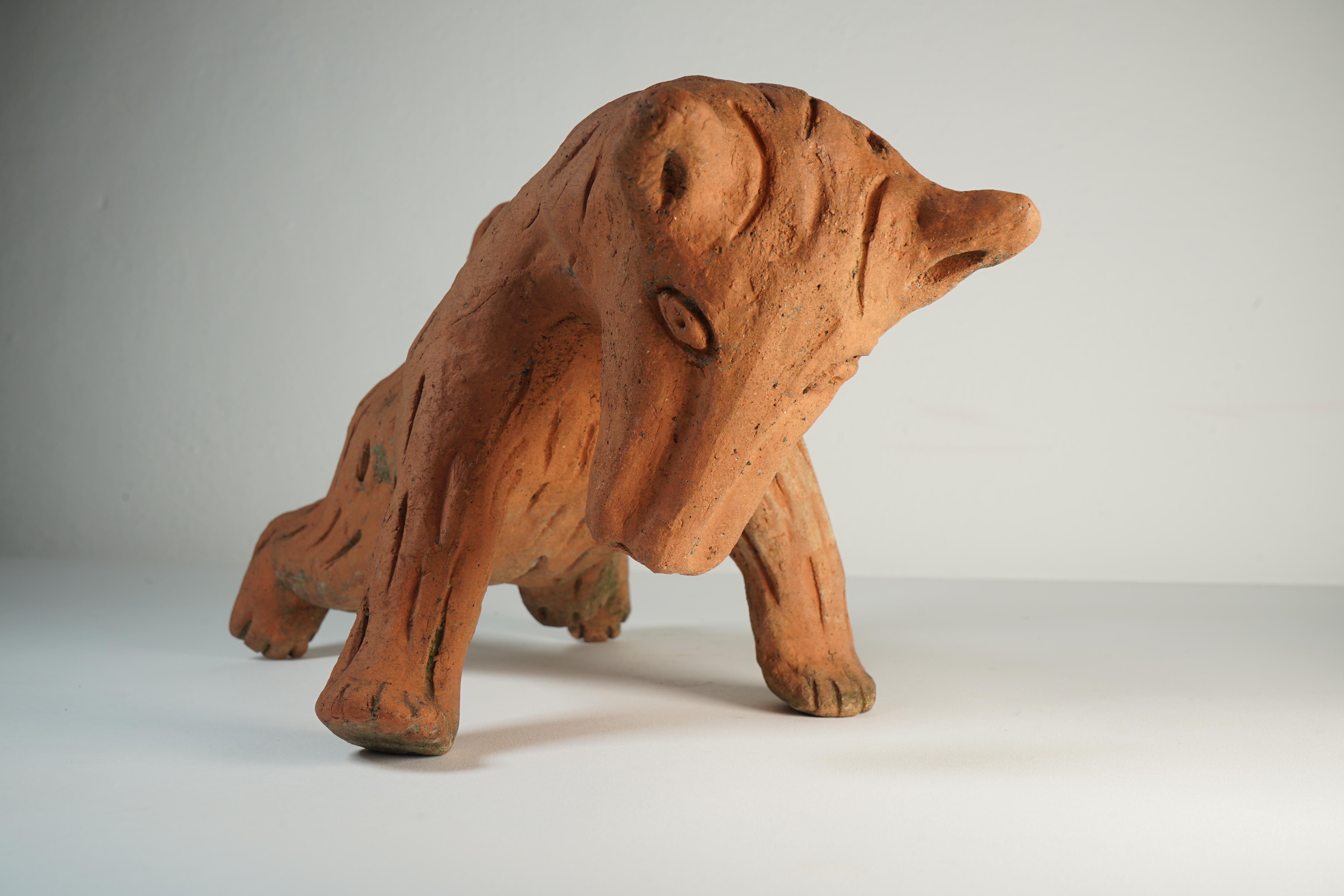 Late 20th Century Ceramic Sculpture Bear Model by Nathalie Du Pasquier for Alessio Sarri Editions For Sale