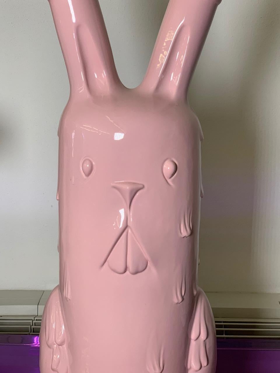 Enameled Ceramic Sculpture Bunny by Jeremy Fish for Superego Editions, Italy For Sale